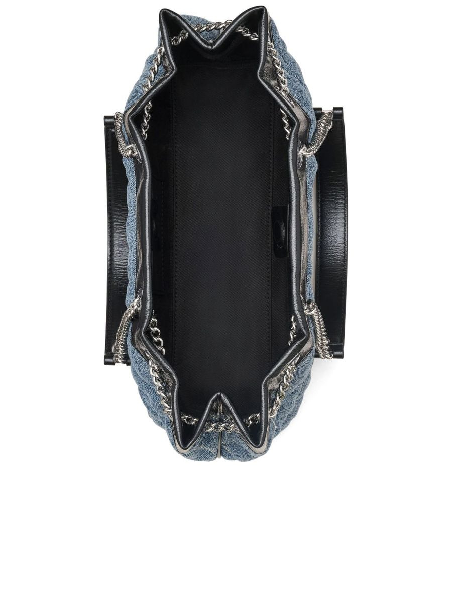 The Quilted Denim Chain Sack - 4