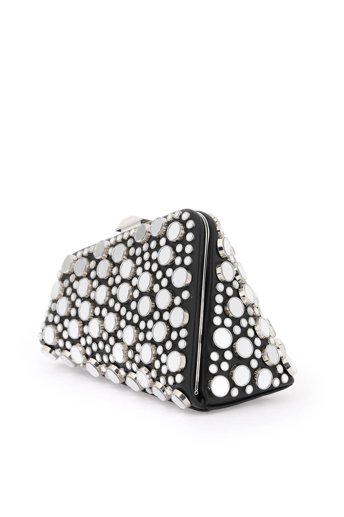 MINI MIDNIGHT CLUTCH WITH MIRRORED STUDS - 3