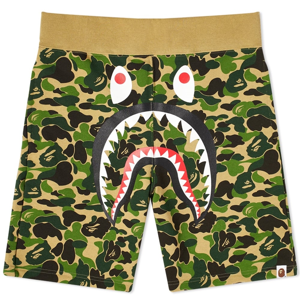 A Bathing Ape ABC Camo Shark Sweat Short - 1