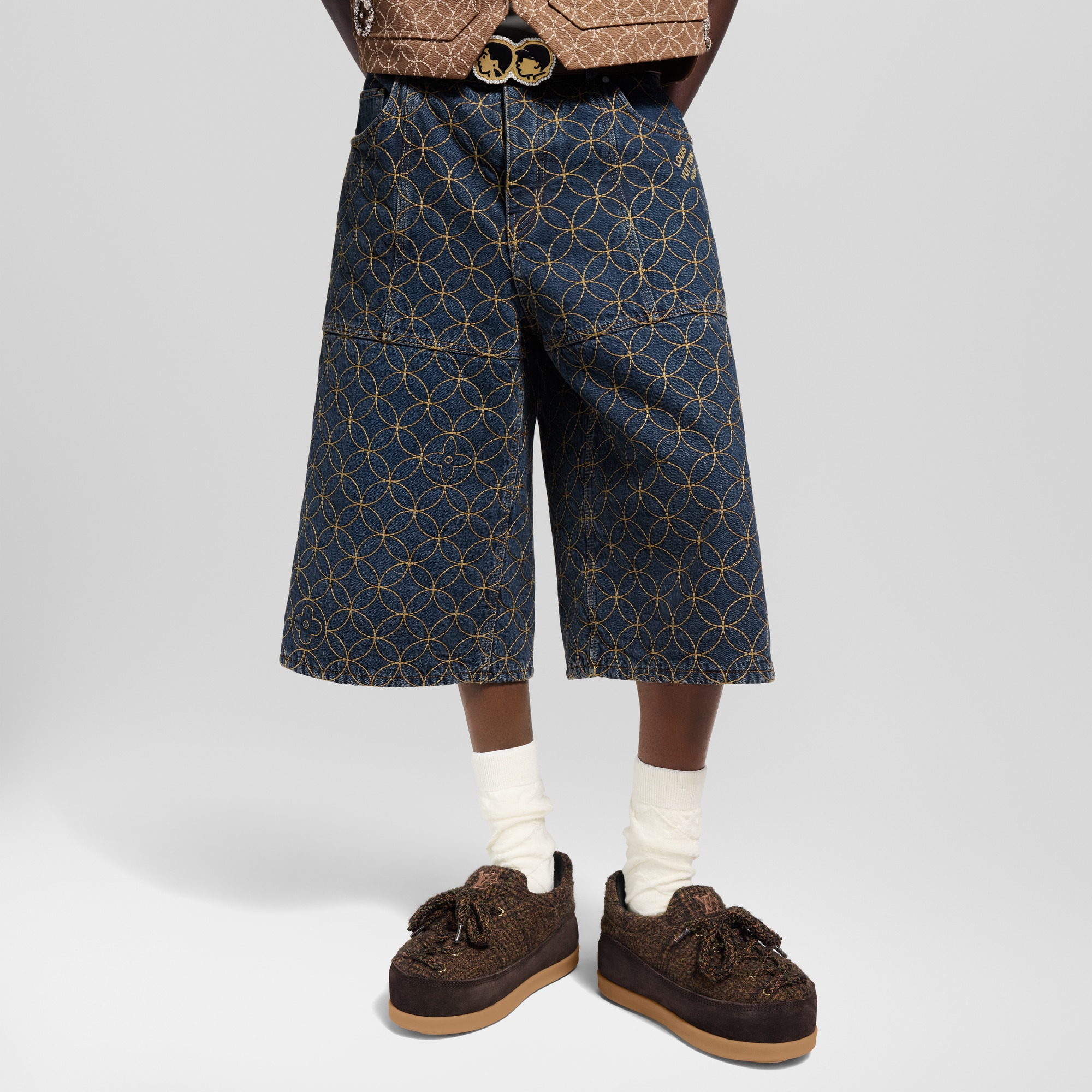 Embroidered Workwear Shorts - 2