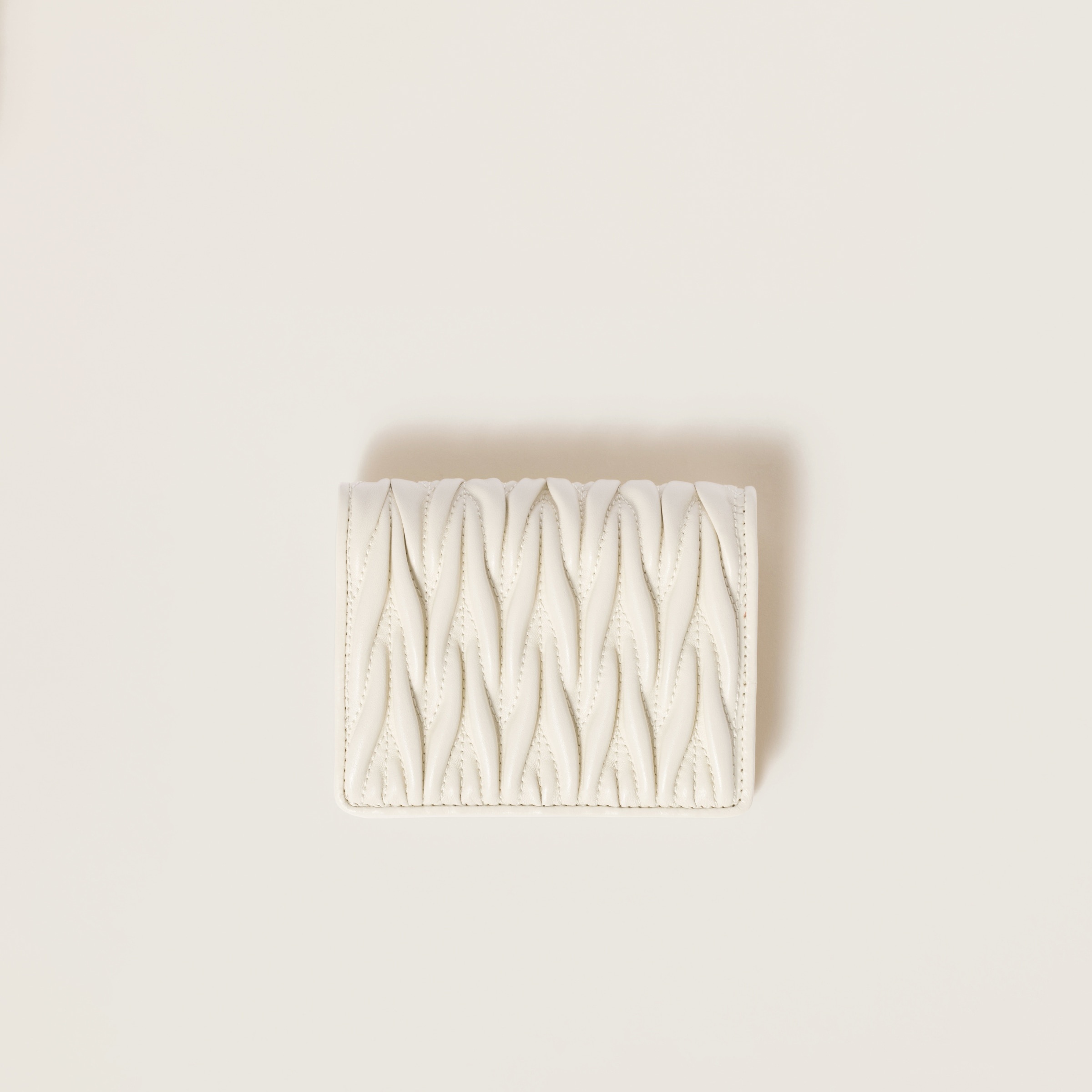 Small matelassé nappa leather wallet - 3