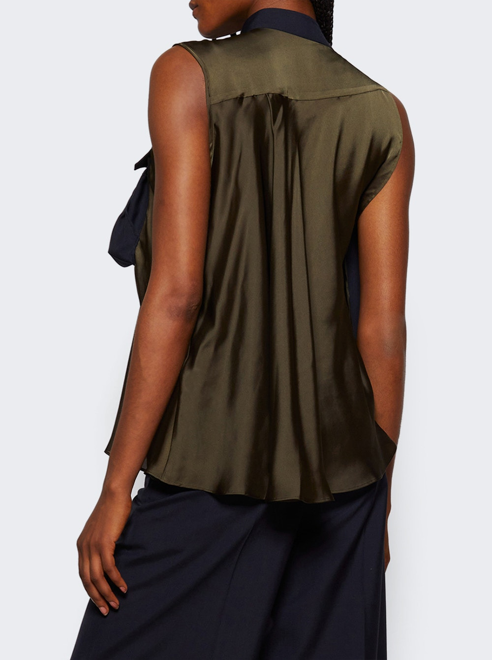 Suiting Mix Pullover Khaki And Navy - 4