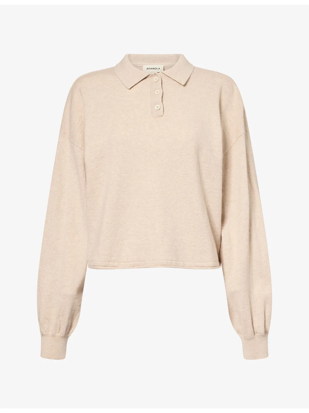 Roll-Edge Knit Polo Shirt - 1