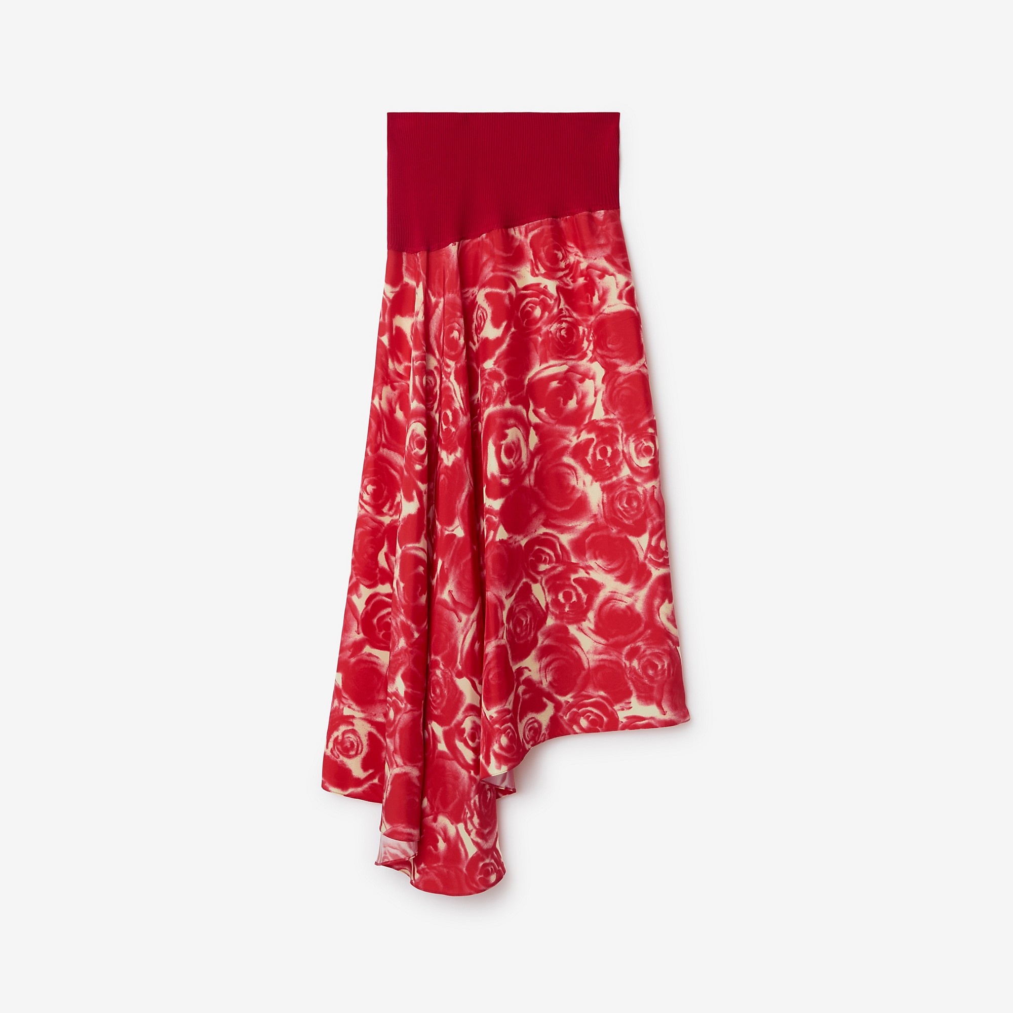 Rose Silk Skirt - 5