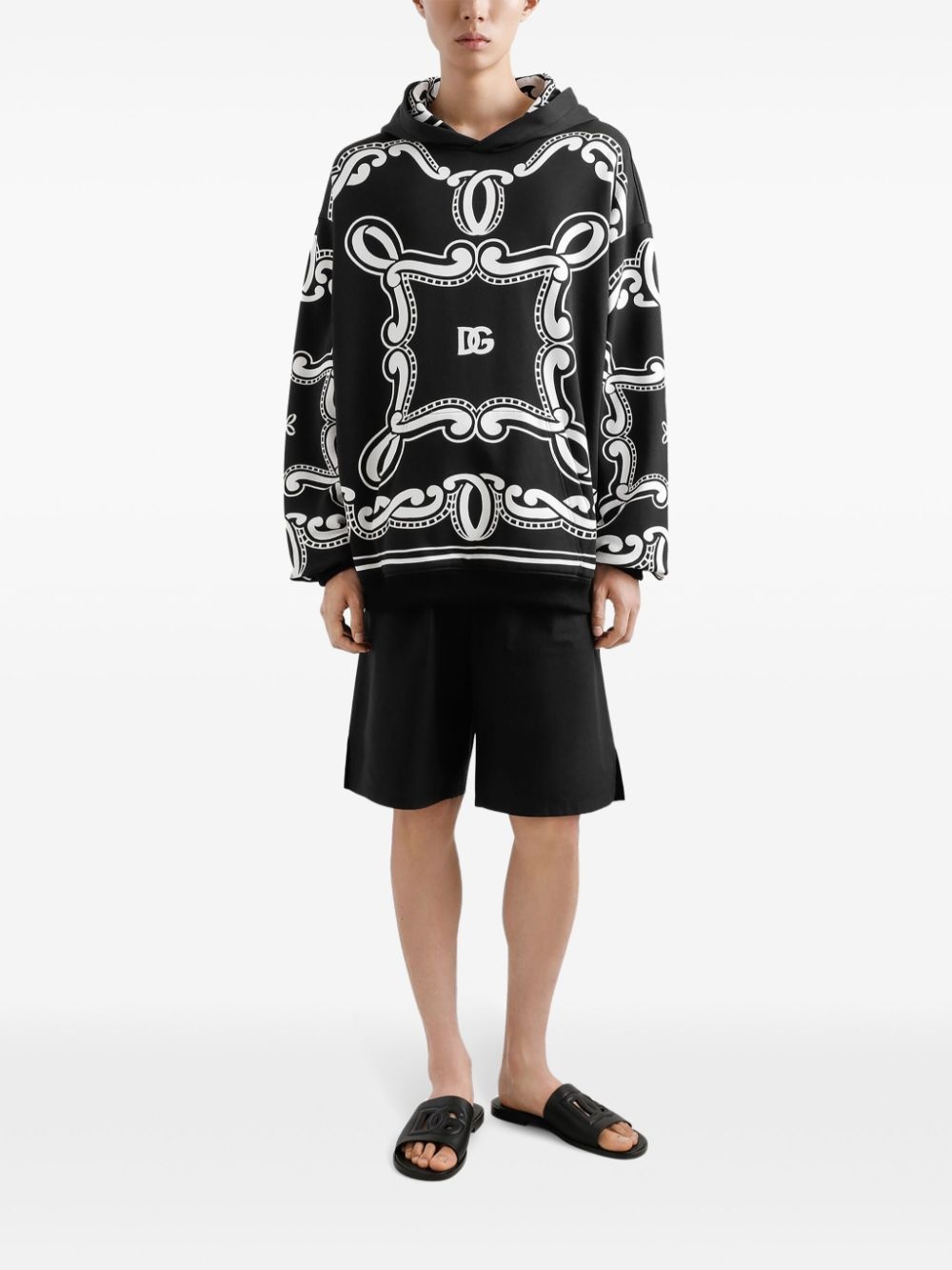 bandana-print hoodie - 2