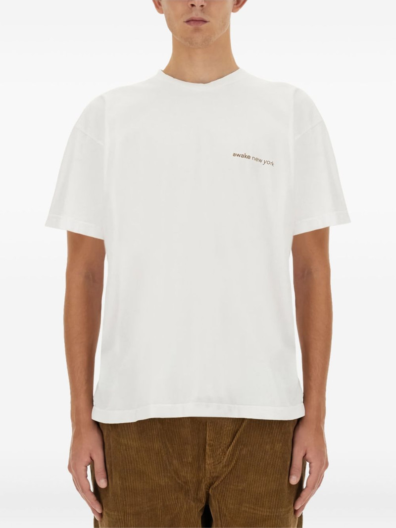back-print cotton T-shirt 1