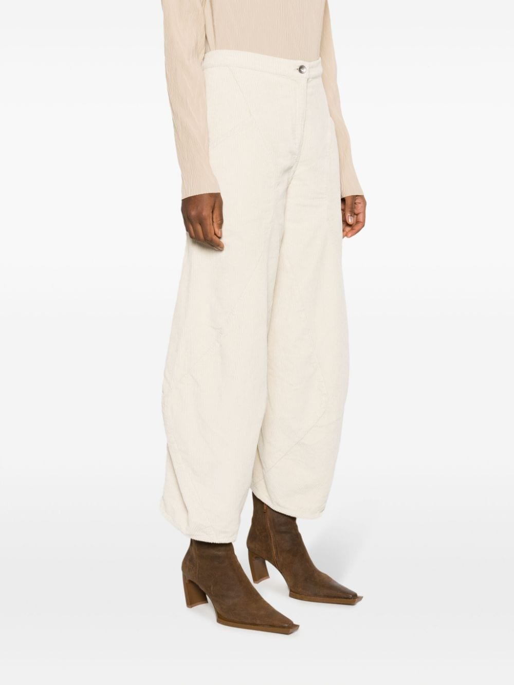 Digi cropped corduroy trousers - 3