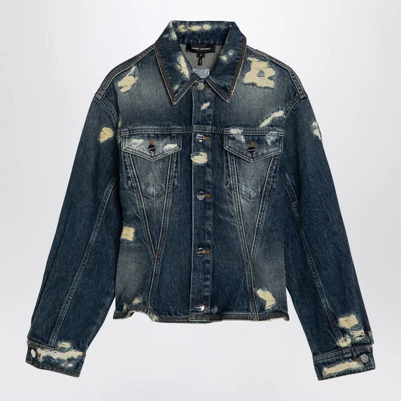 Marc Jacobs Washed Denim Jacket With Worn Details - 1