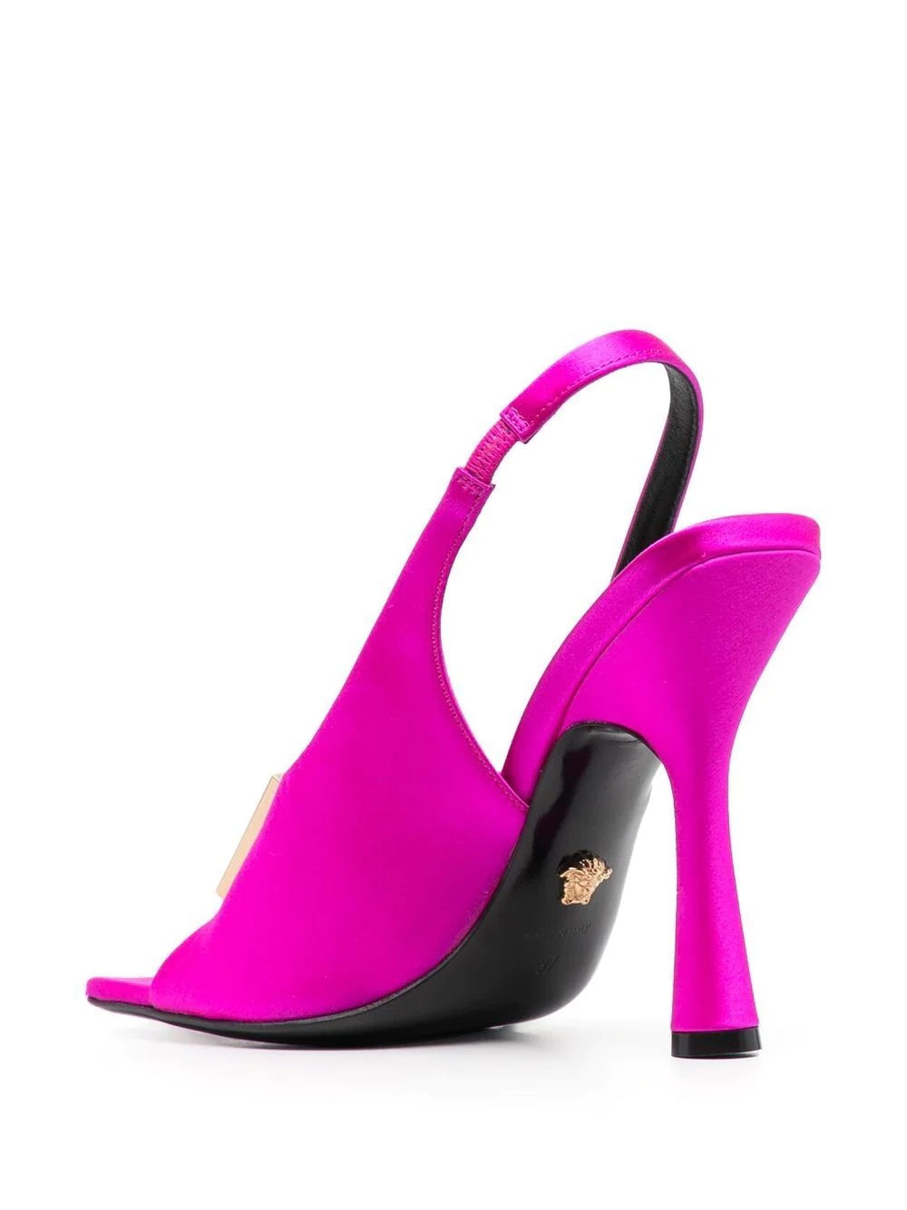 medusa-plaque slingback sandals - 3