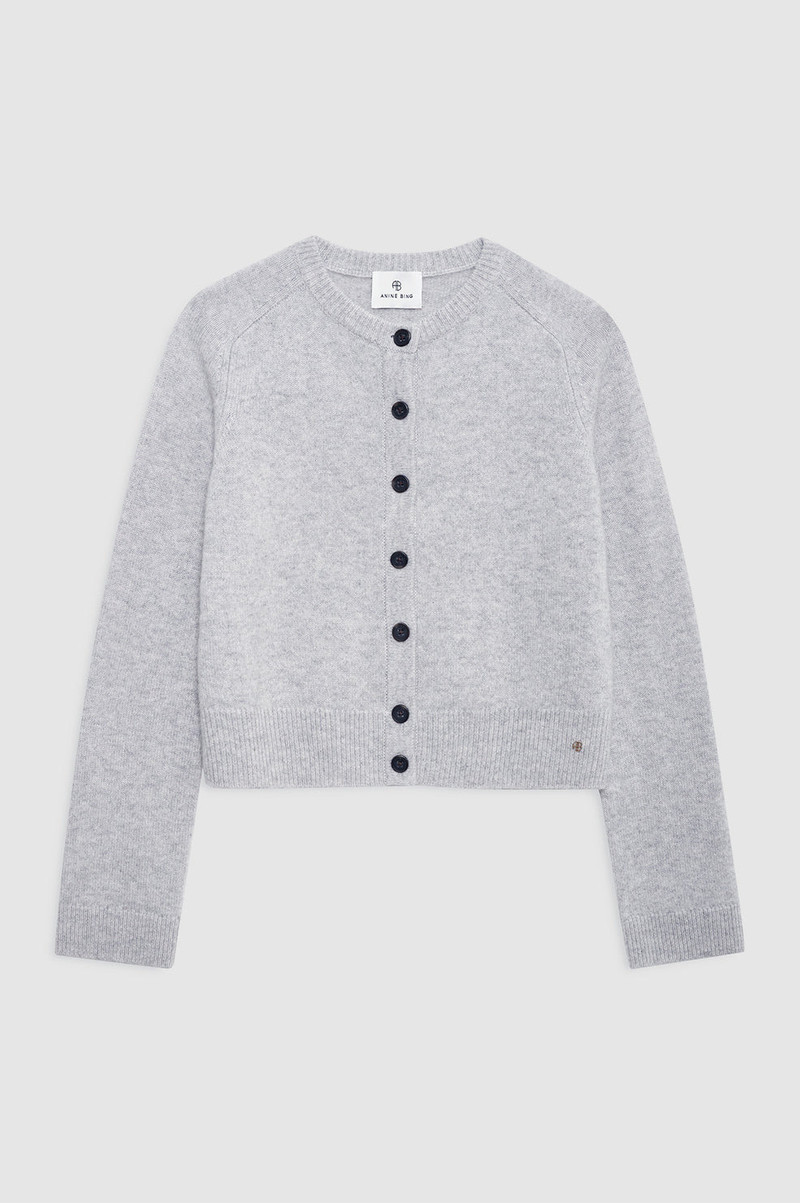 Joye Cardigan - Light Heather Grey 1