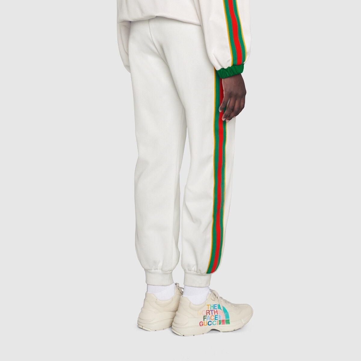 The North Face x Gucci cotton jersey pants - 4