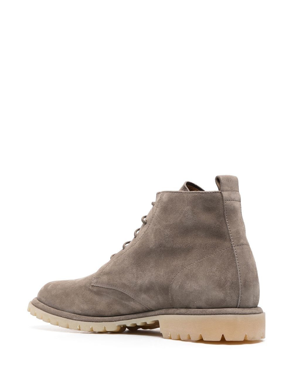 lace-up suede boots - 3