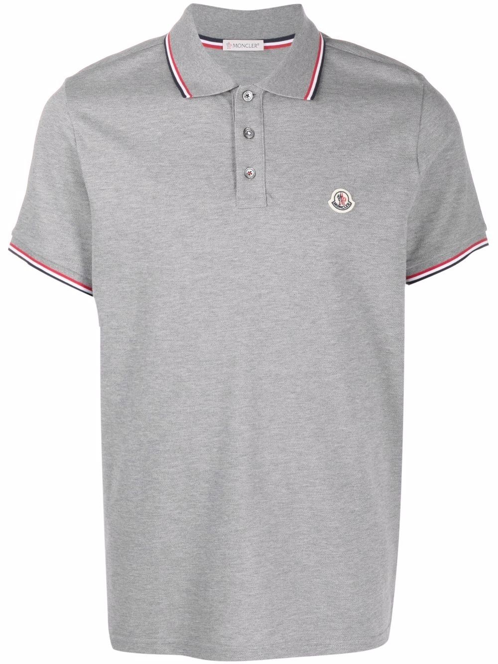 logo patch polo shirt - 1