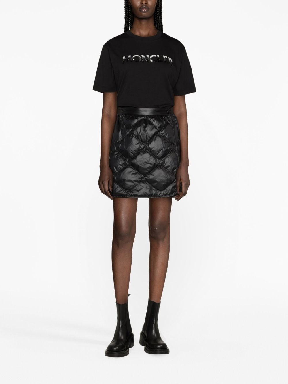 sequin-embellished cotton T-shirt - 2