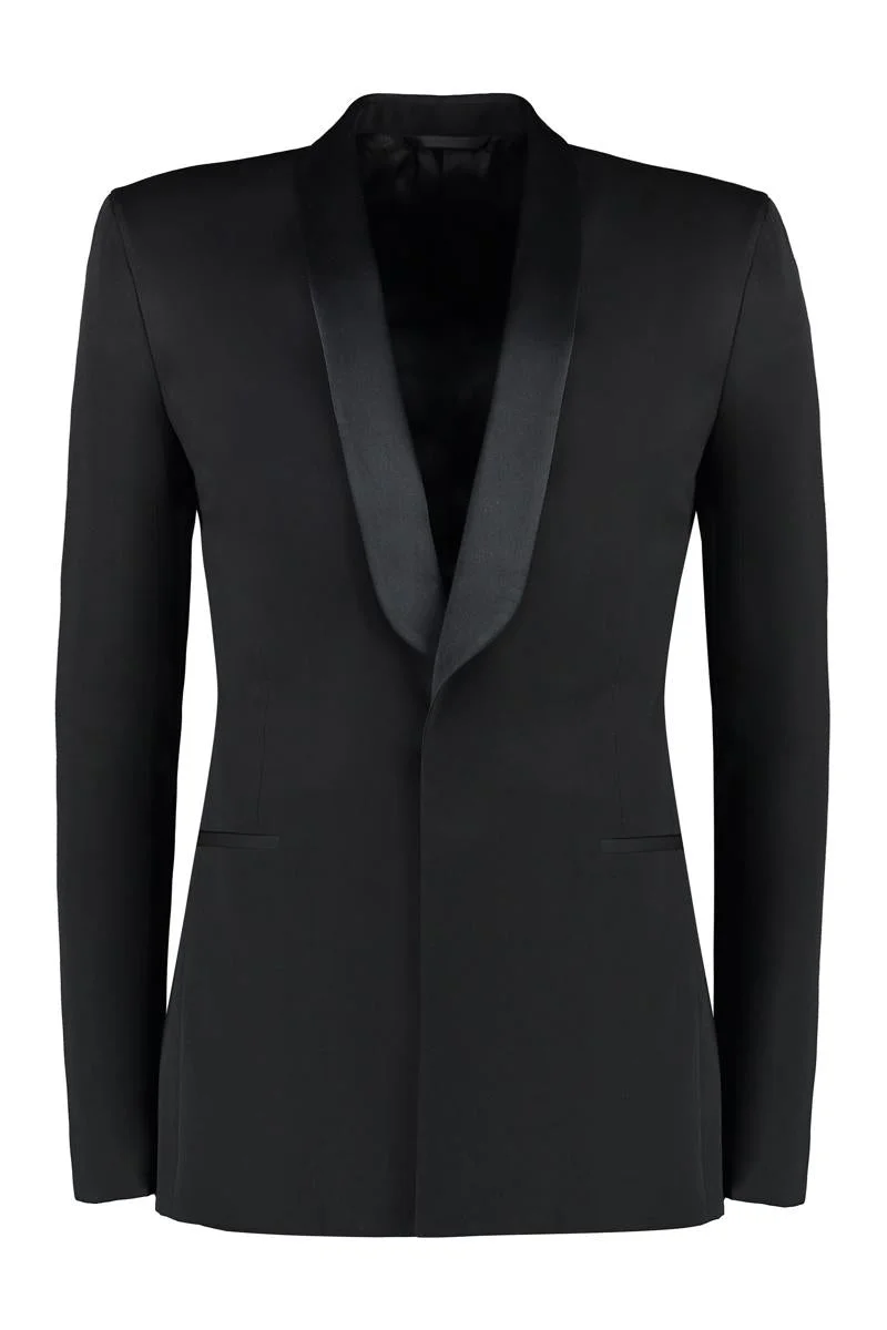 GIVENCHY SINGLE-BREASTED ONE BUTTON JACKET - 1