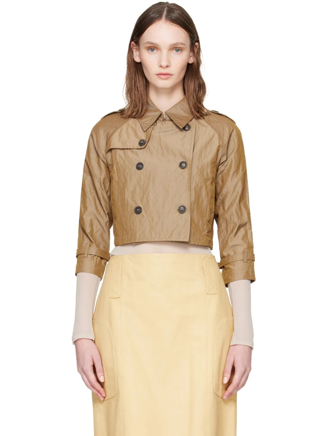 Khaki Costelo Trench Coat - 1