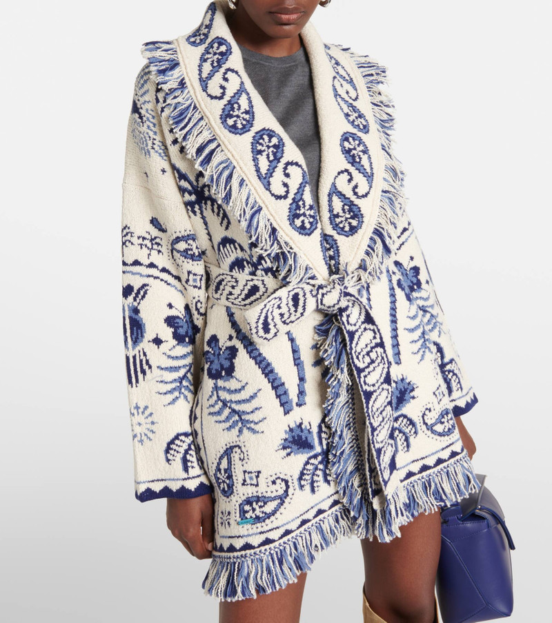 Lush Nature Foulard intarsia cardigan 7