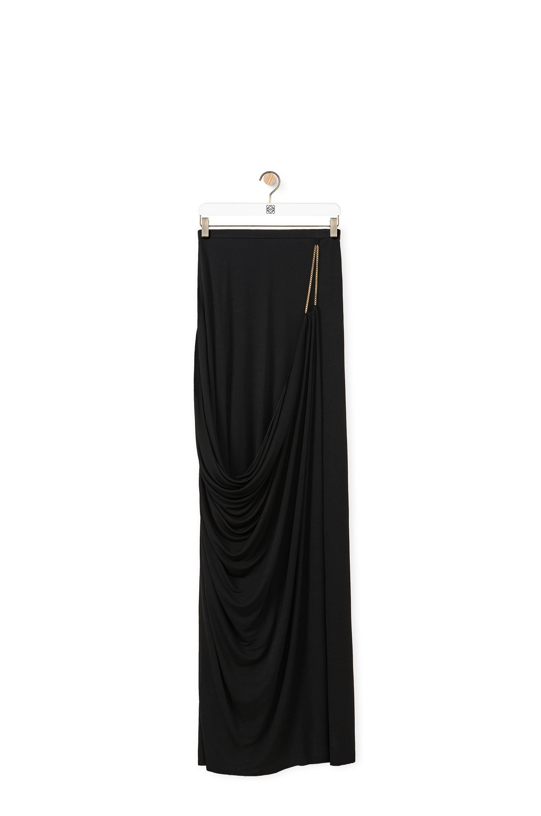 Chain draped skirt in viscose - 1