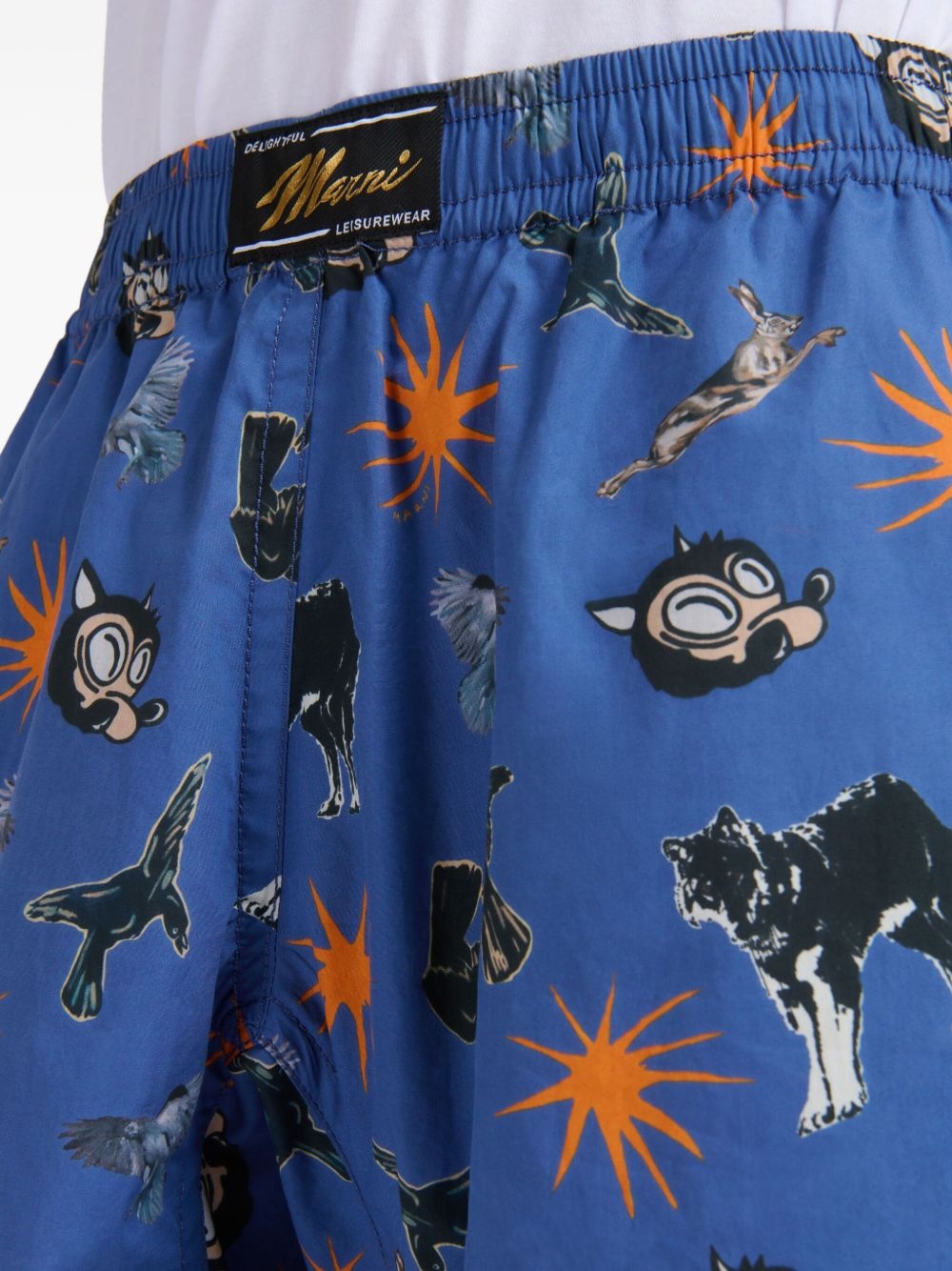 graphic-print shorts - 4