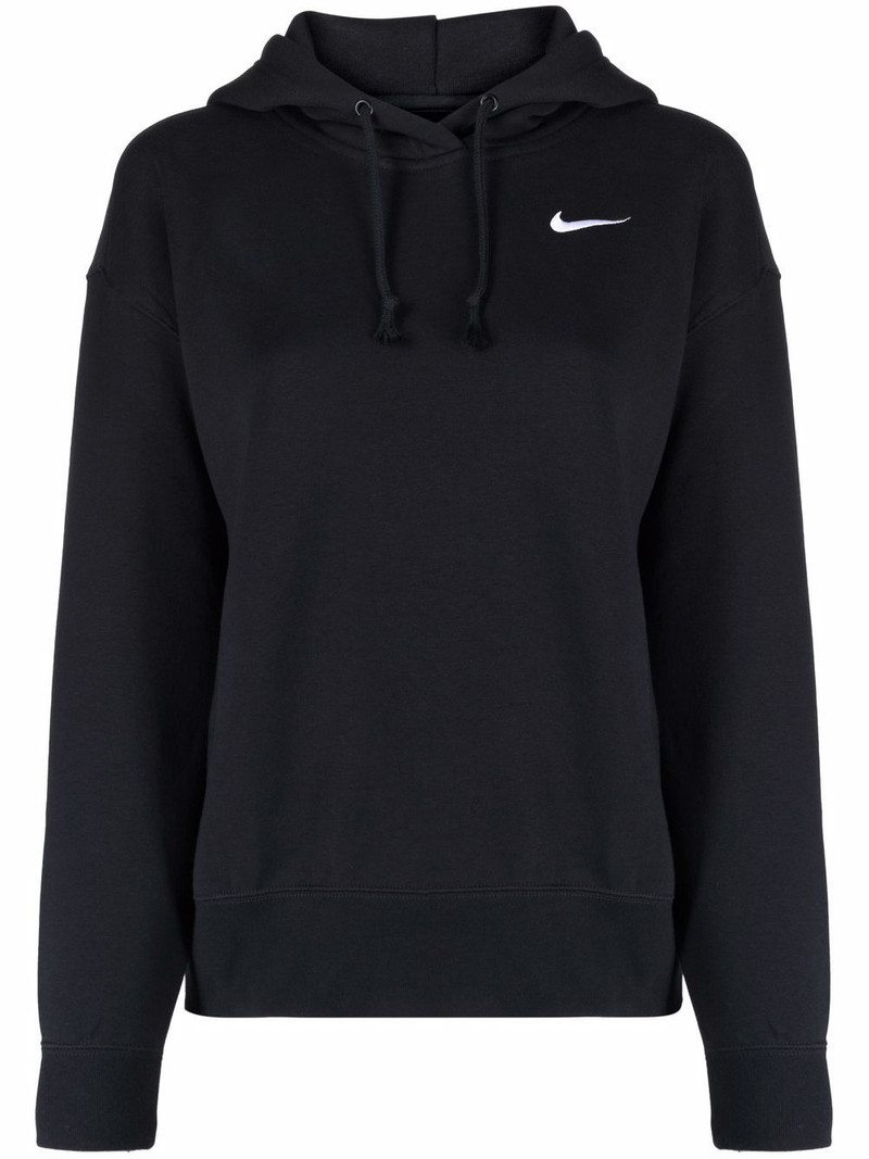 Swoosh-embroidered hoodie 1