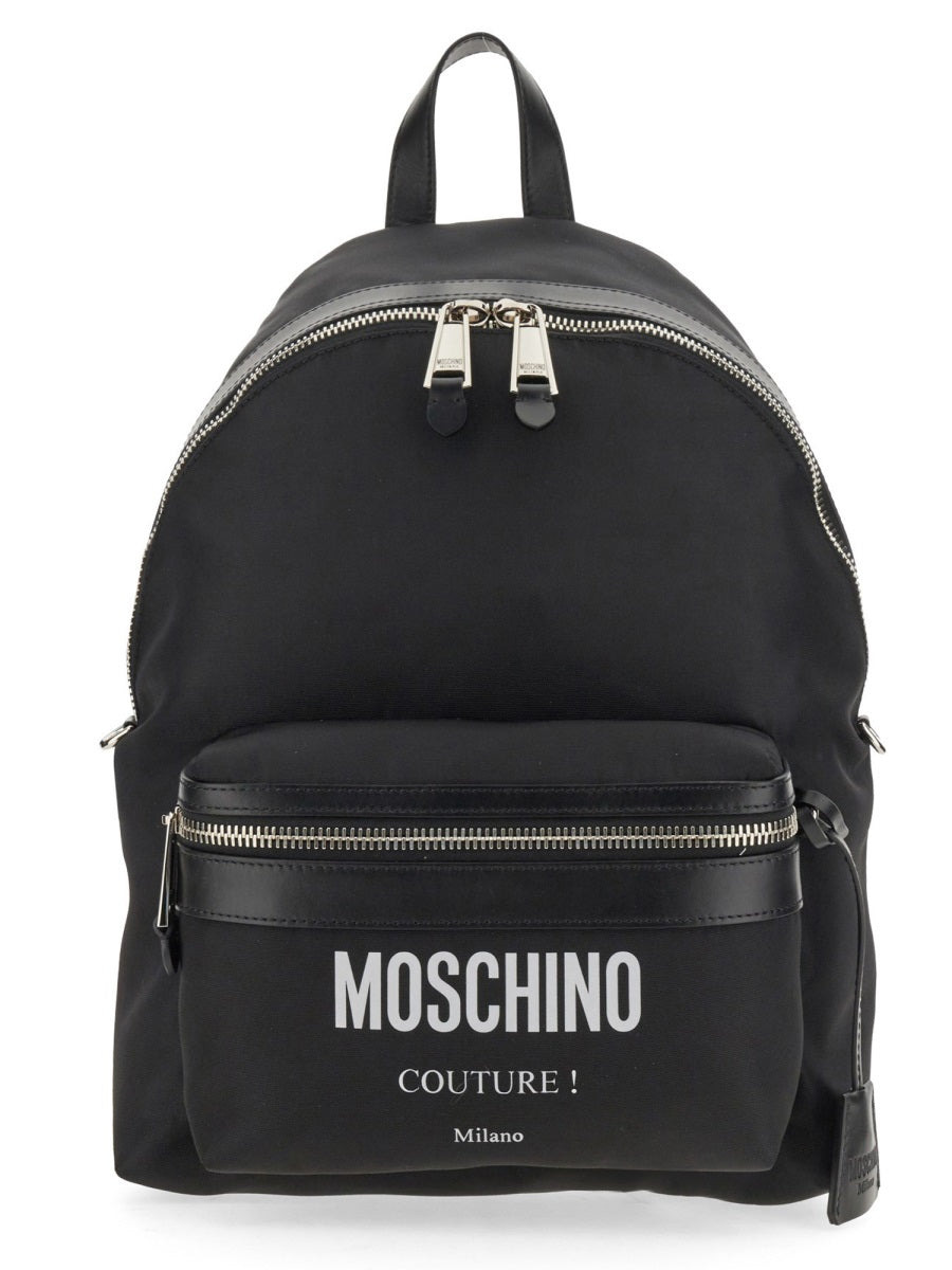 Moschino Men Large Backpack With Logo - 1