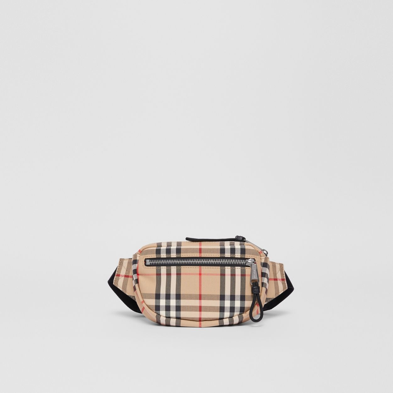 Small Vintage Check Cannon Bum Bag - 1