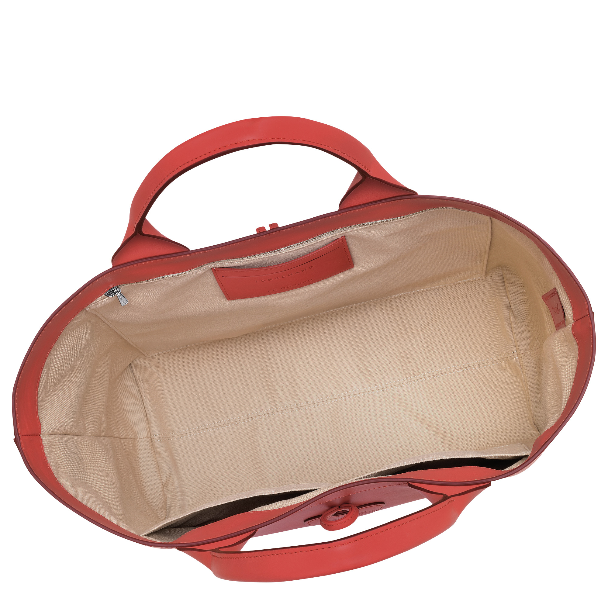 Le Roseau L Tote bag Red - Leather - 5
