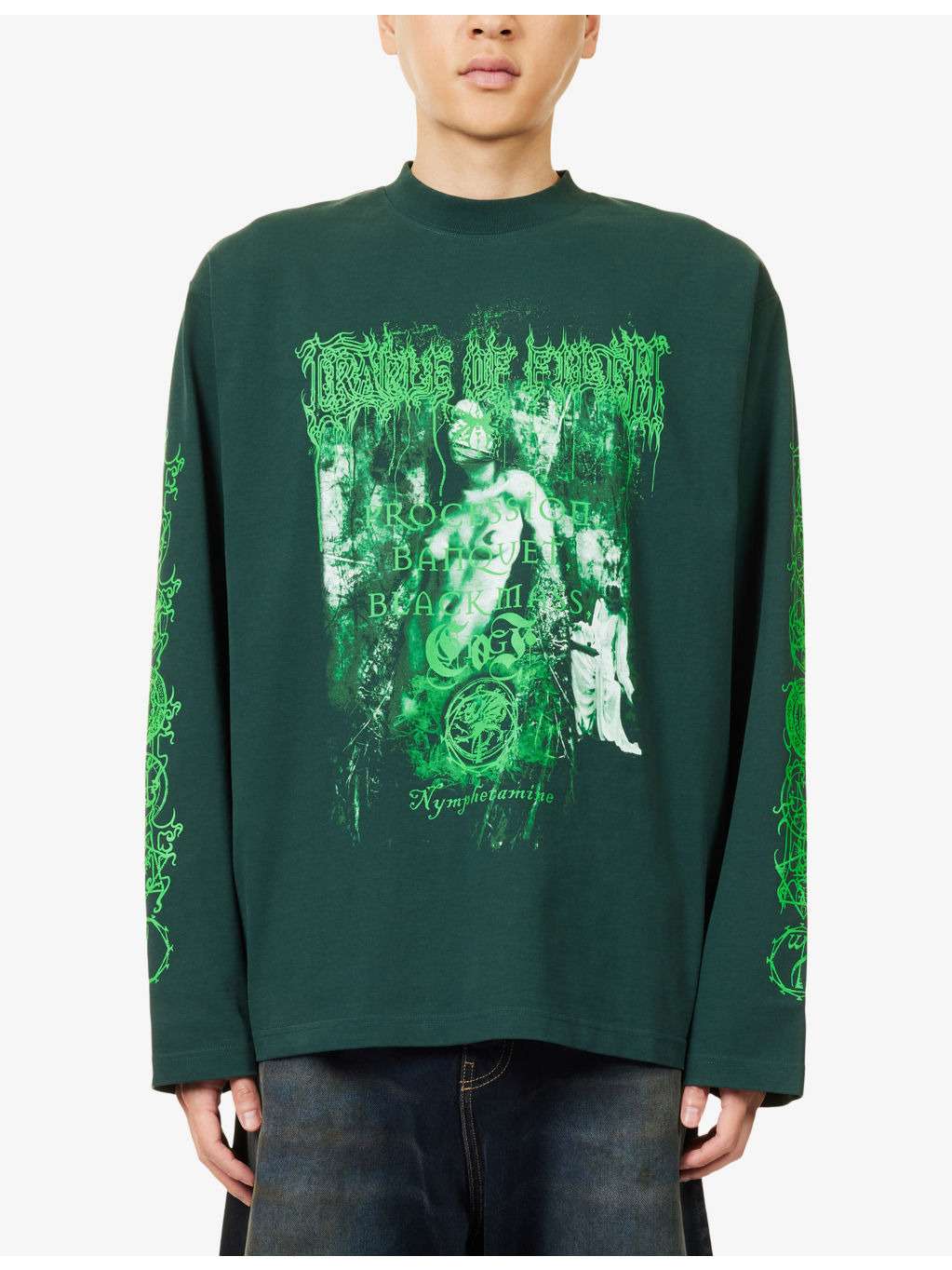 Nymphetamine Crewneck Cotton-Jersey Sweatshirt - 3