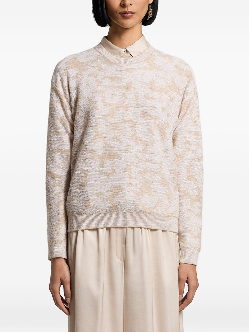 sequinned patterned sweater 1
