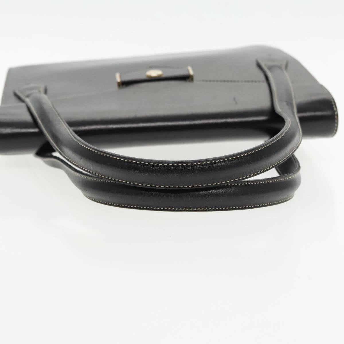 DIOR Hand Bag Leather Black Gold - 7