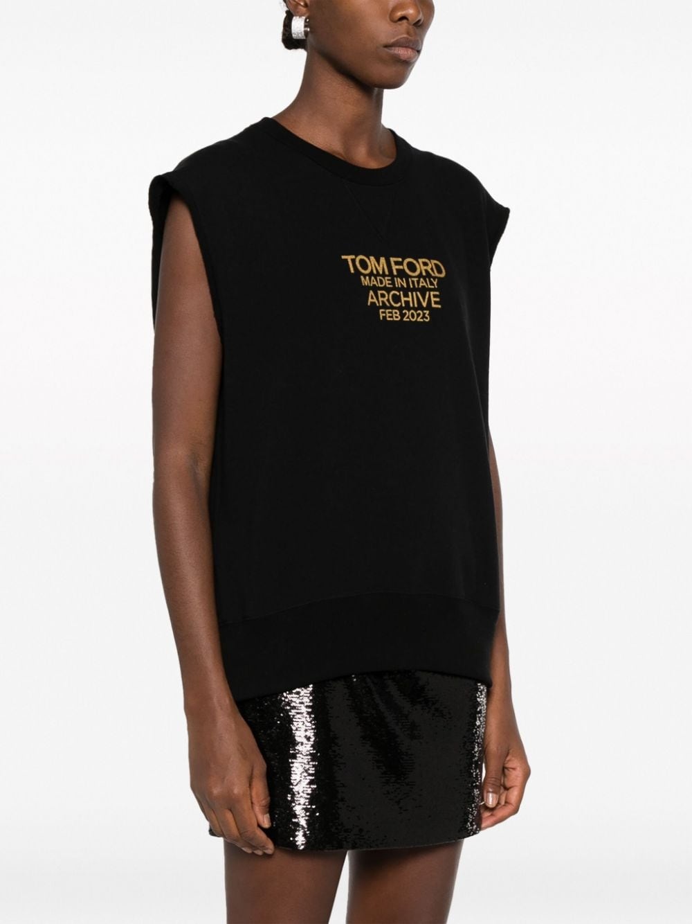 logo-print cotton T-shirt - 3