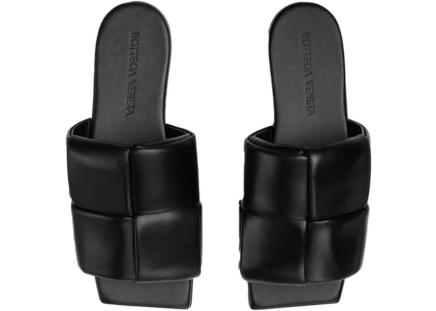 Bottega Veneta Flat Sandal Black Leather - 2