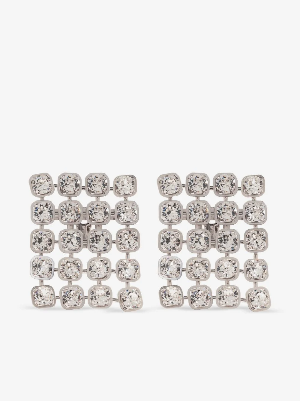 crystal-embellished earrings - 1