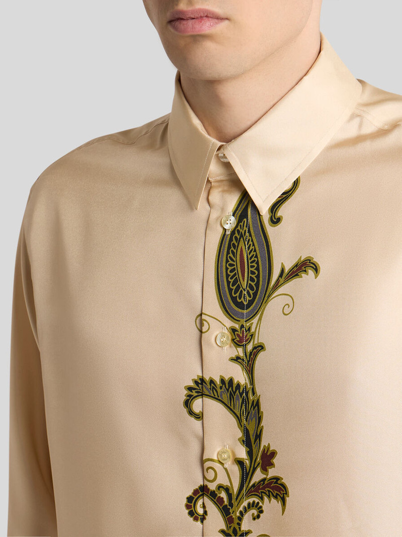 Etro SILK SHIRT WITH PLACED PRINT outlook