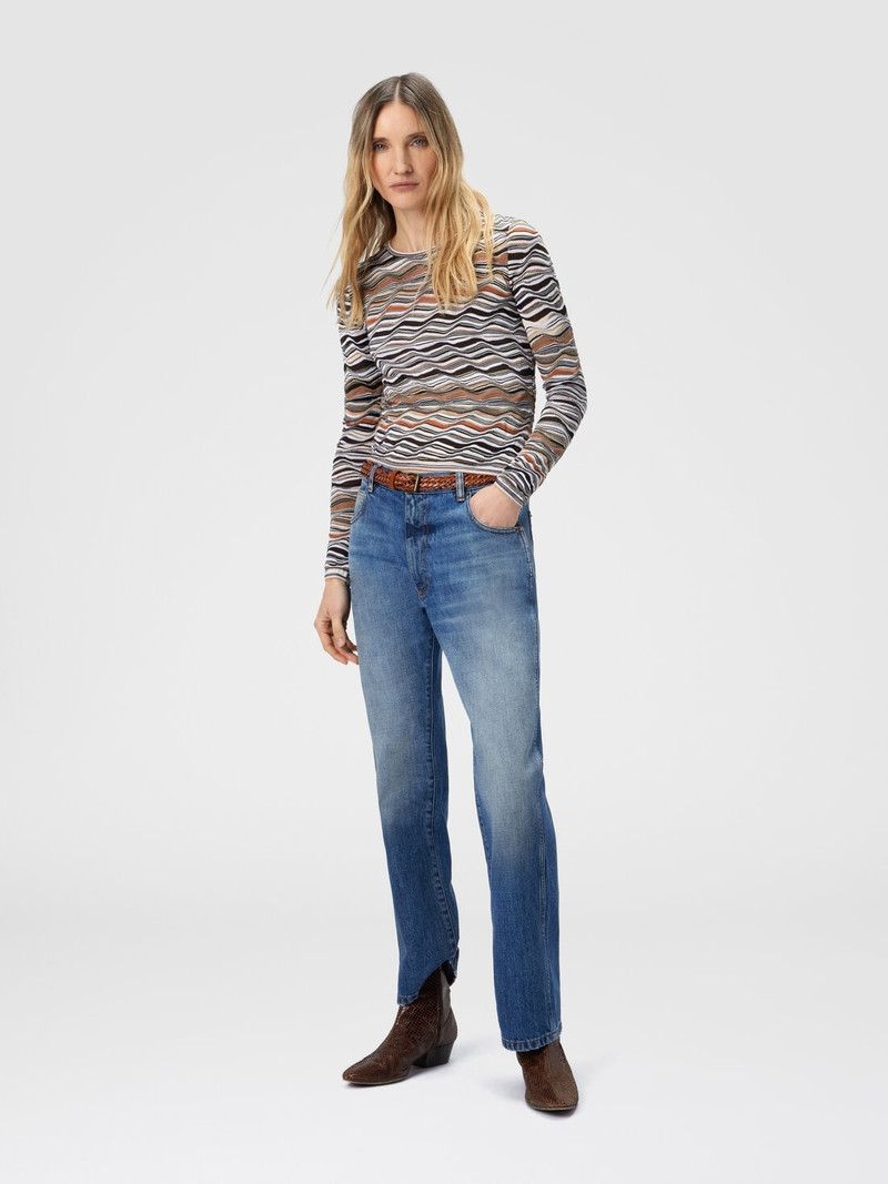 Missoni Crew Neck Sweater with Wave Pattern outlook