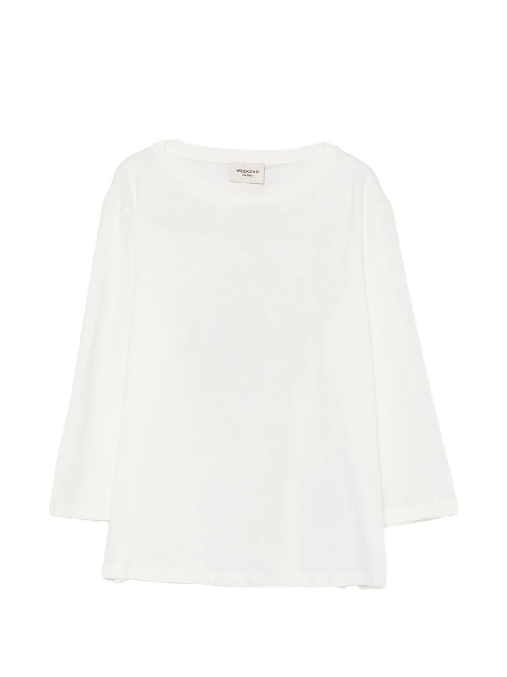 boat-neck three-quarter-sleeve top - 1