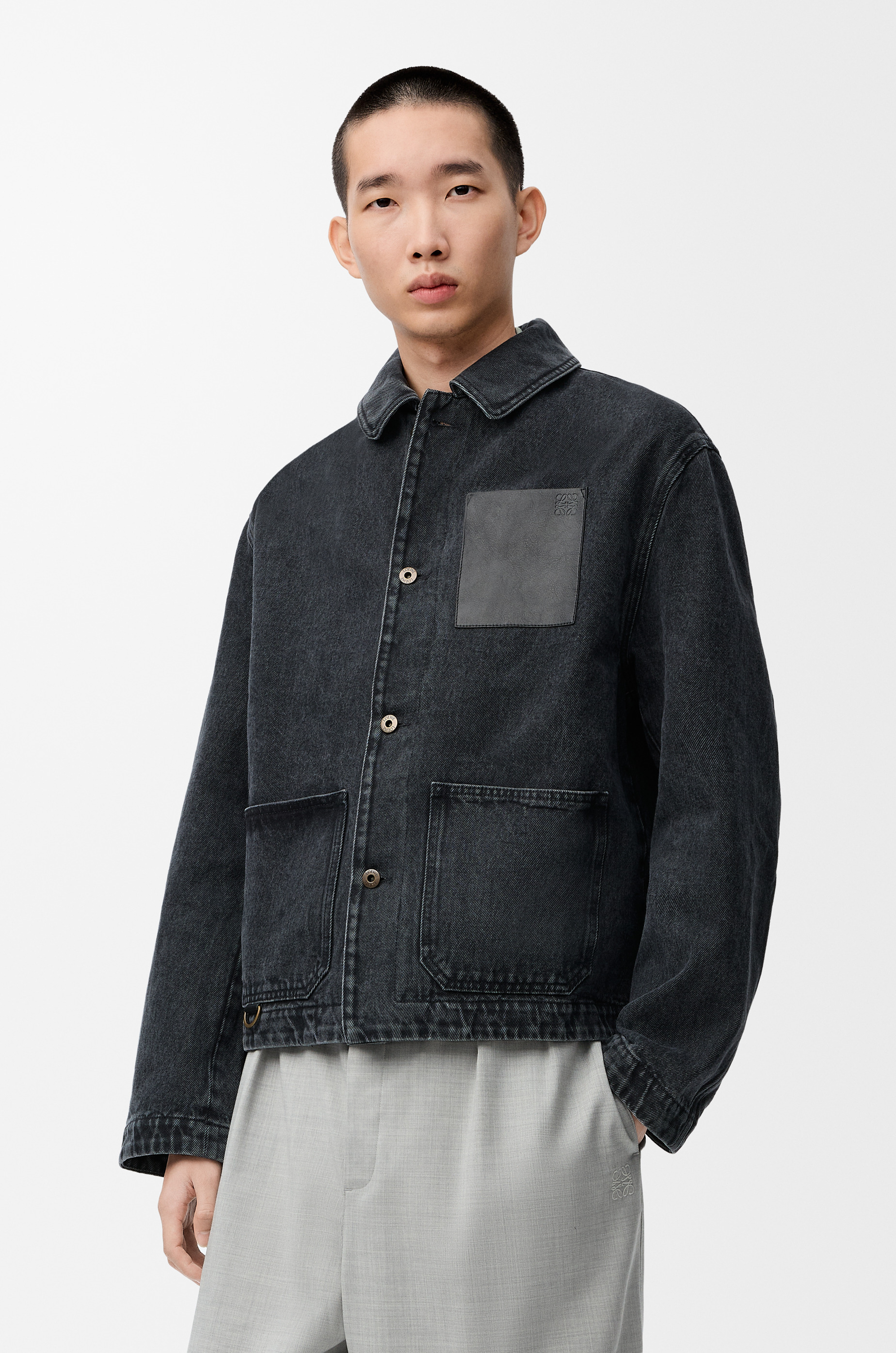 Workwear jacket in denim - 3