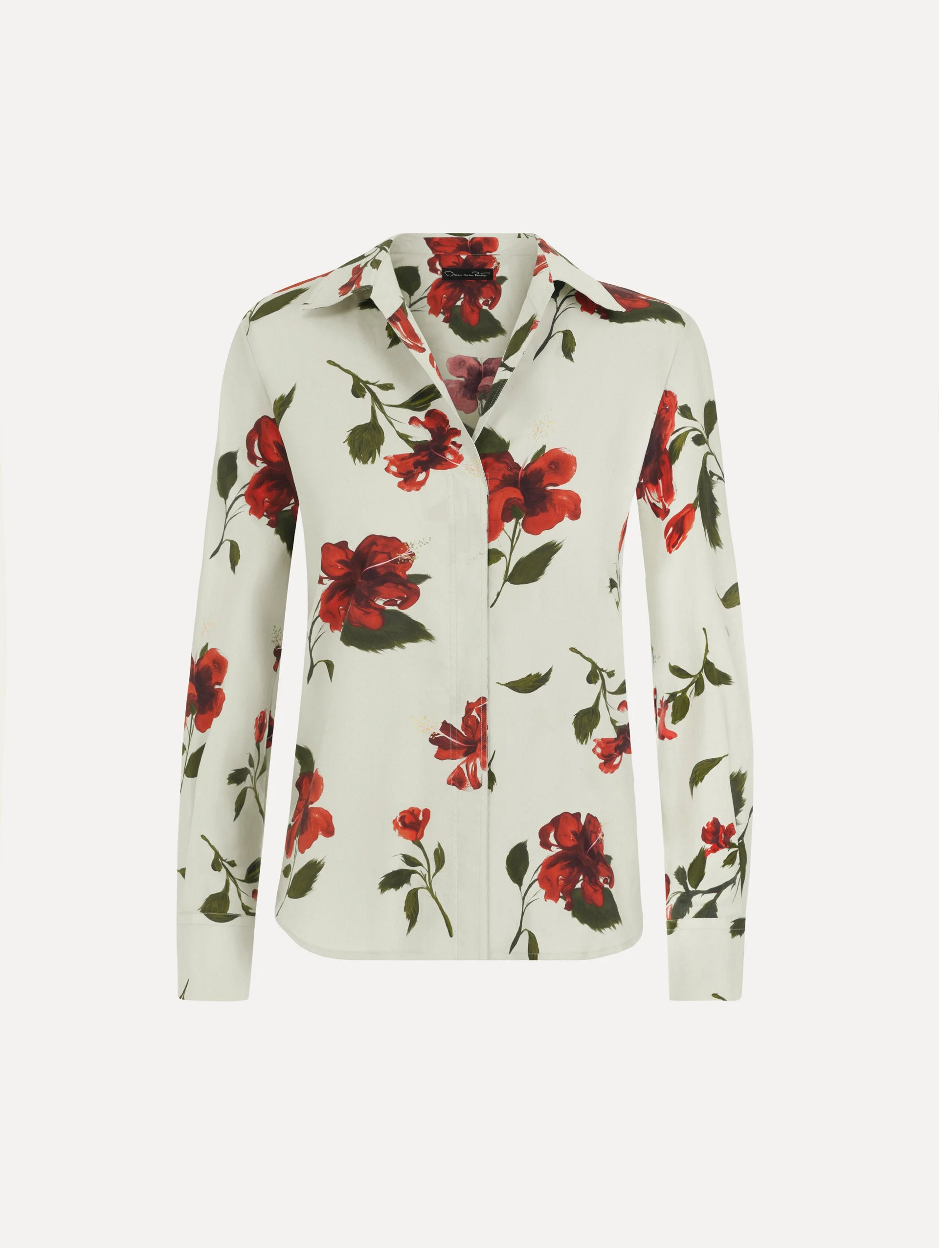 HIBISCUS COTTON POPLIN BLOUSE - 1
