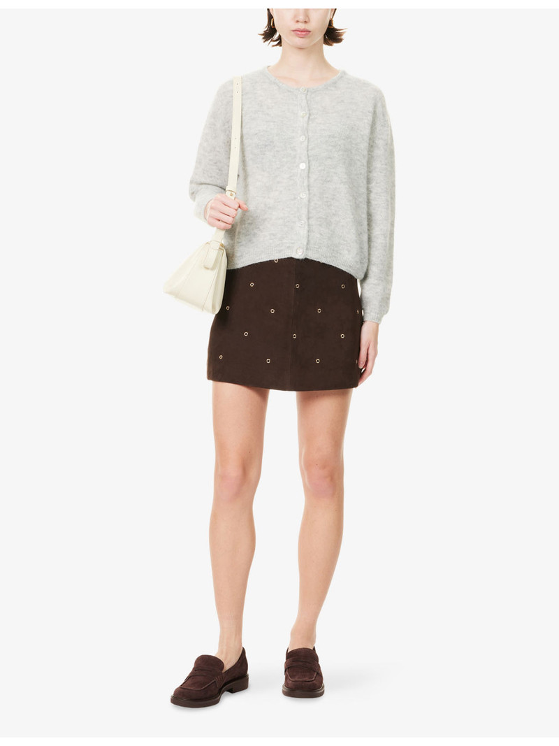 American Vintage Vitow Round-Neck Alpaca-Blend Cardigan outlook