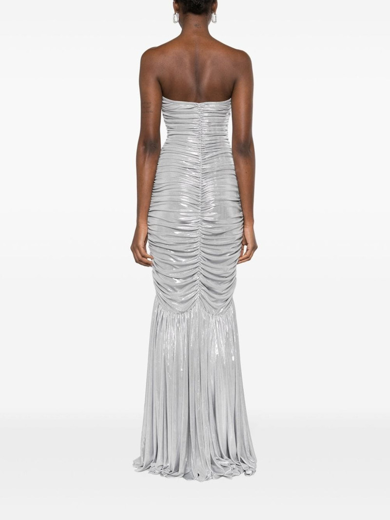 Slinky ruched fishtail gown 4