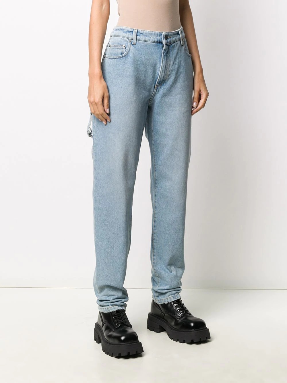 dungaree straight-leg jeans - 3