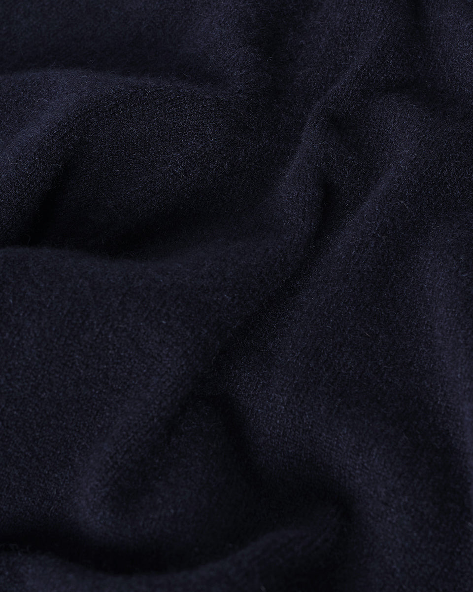 Navy Cashmere Trousers - 6