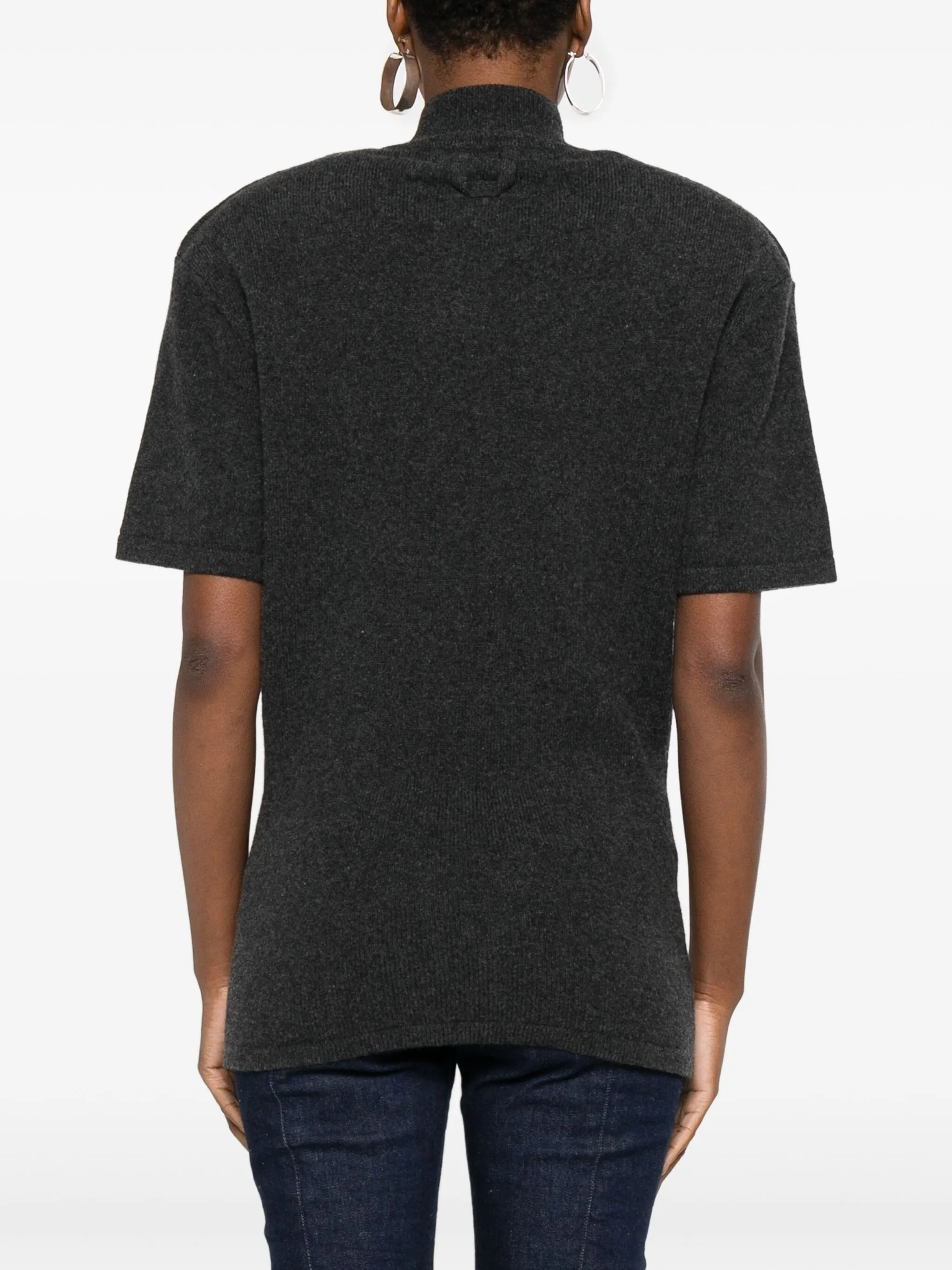 Jacquemus High-neck Knitted T-shirt - 5