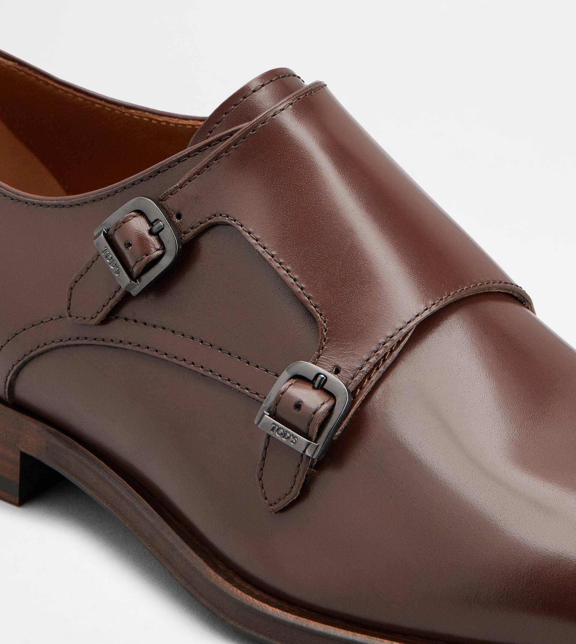 MONKSTRAPS IN LEATHER - BROWN - 5