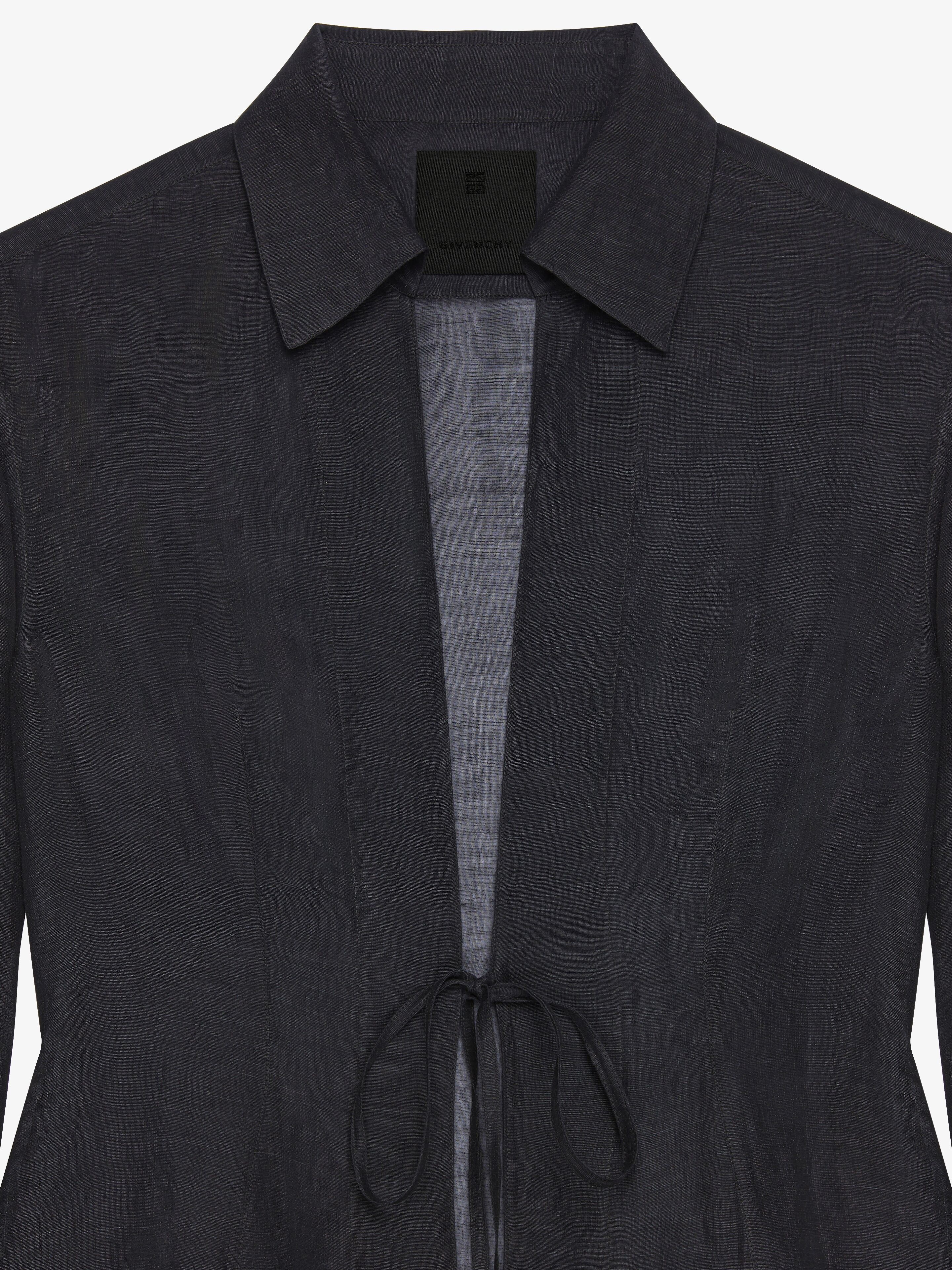SHIRT IN SILK AND LINEN - 5