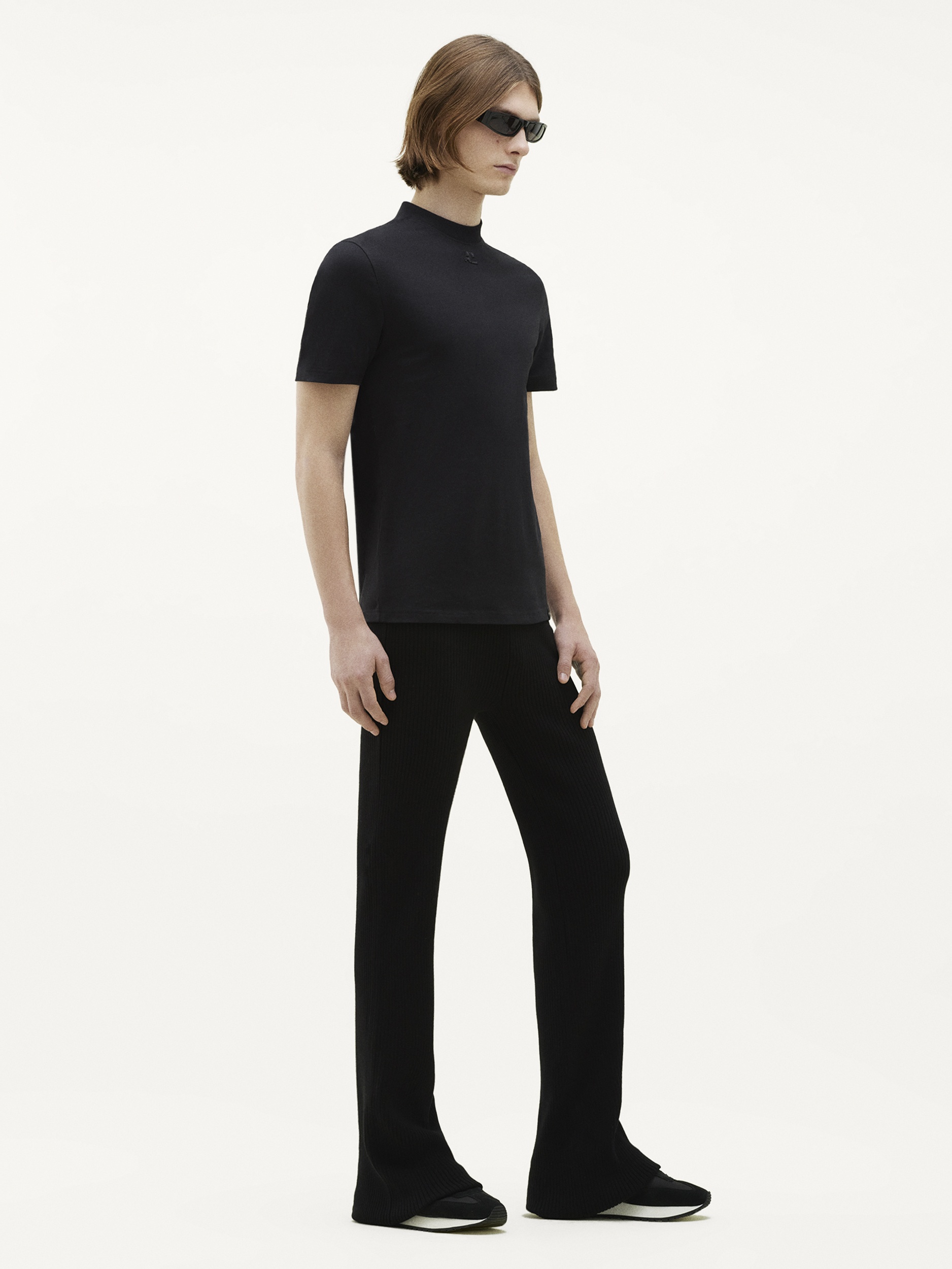 ROUND COLLAR TEE SHIRT - 3