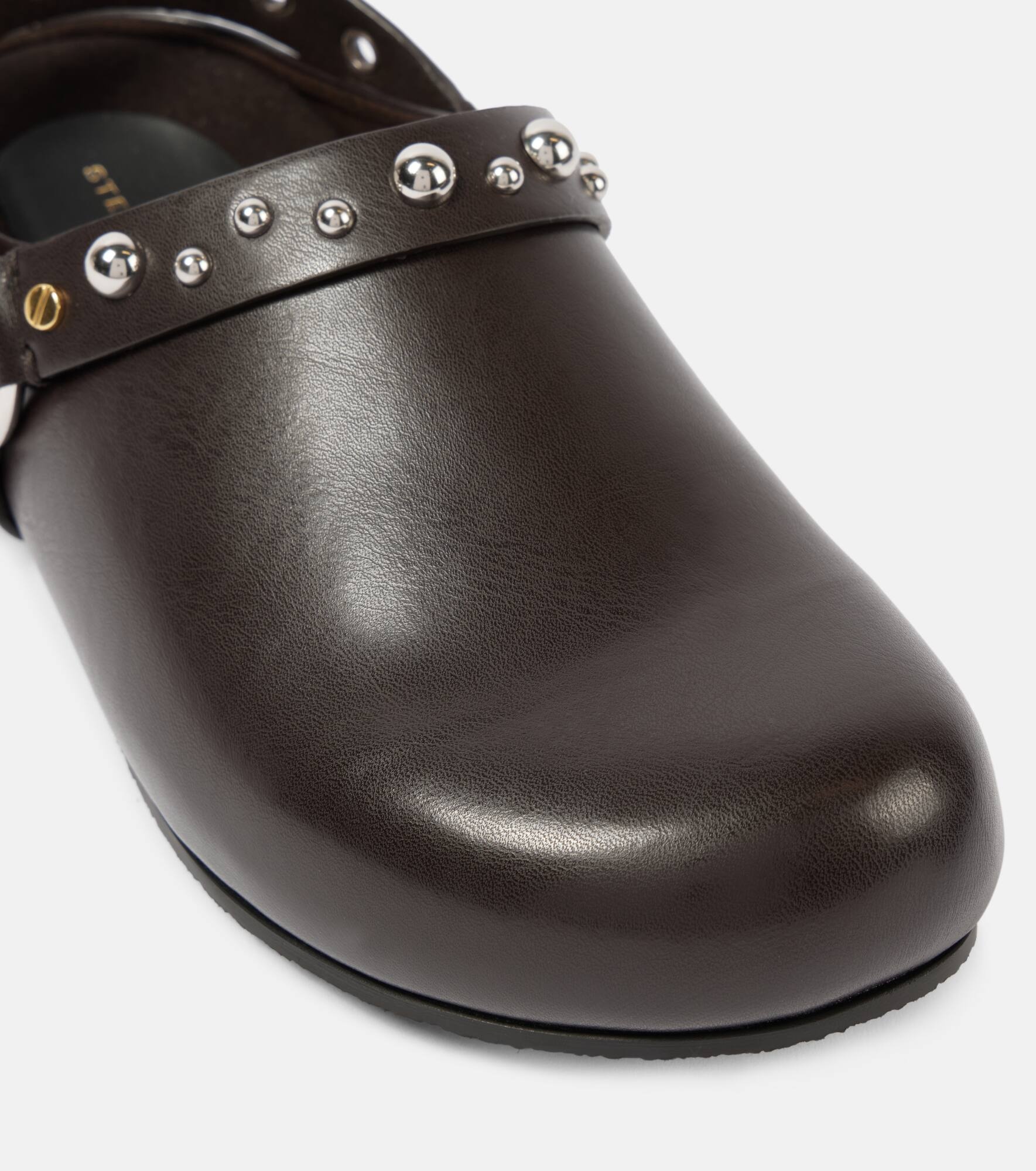 Elyse studded faux leather clogs - 6