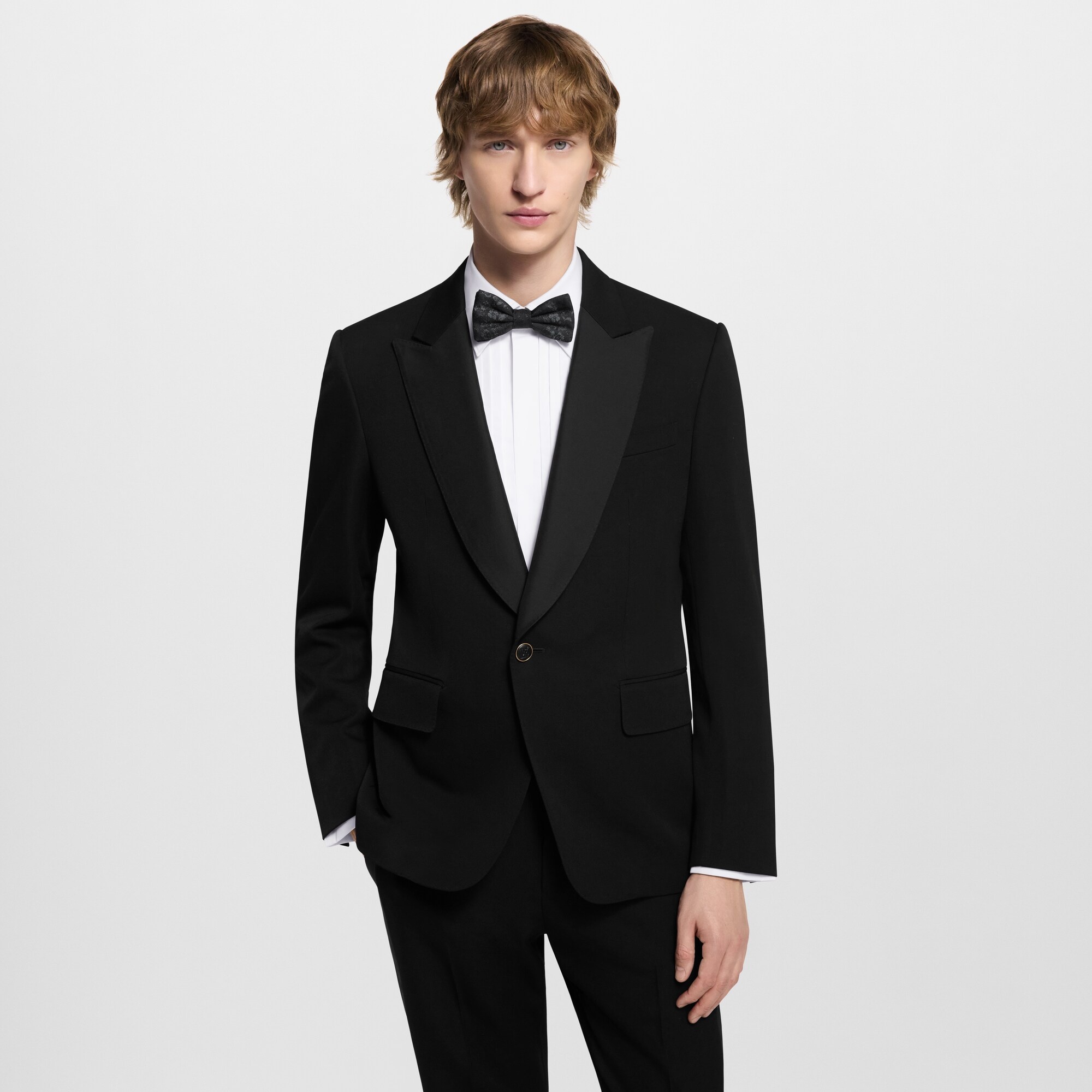 Single-Breasted Tuxedo Jacket - 2