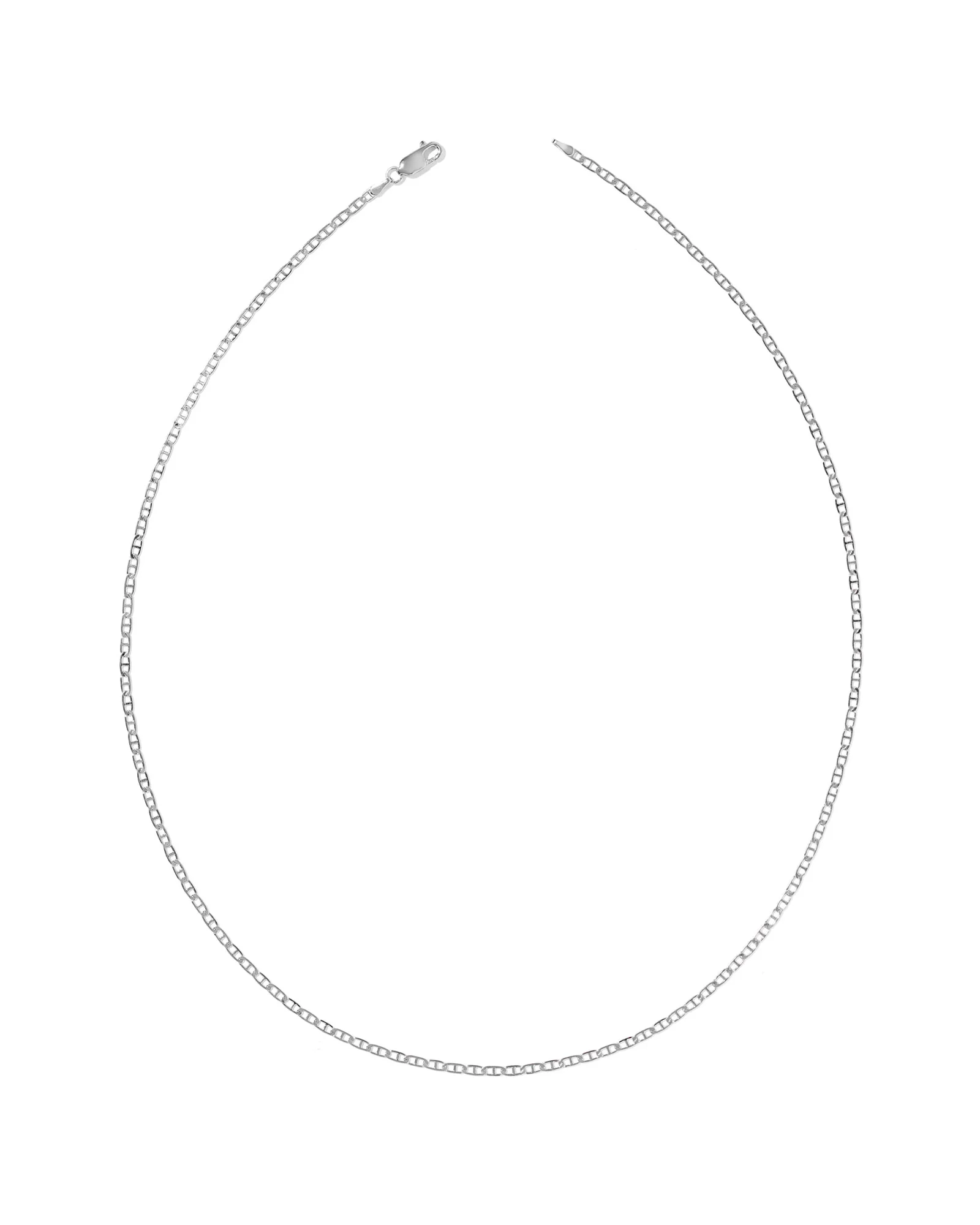 Hudson Oxidized Sterling Silver Chain Necklace - 1