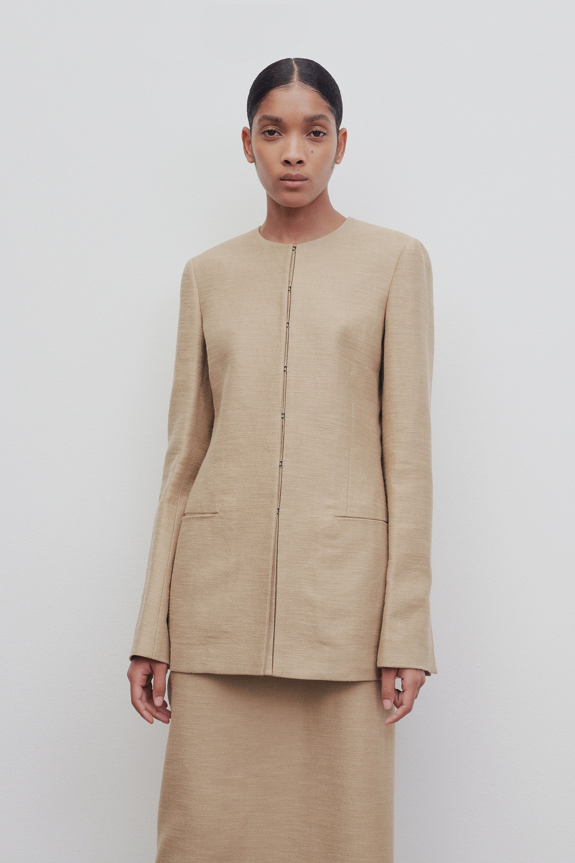 Baymon Jacket in Linen and Cotton - 3